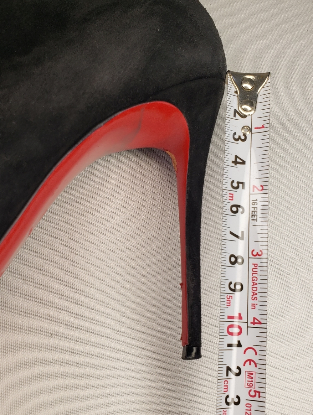 Christian Louboutin Black Suede Pointed Toe Stiletto Ankle Boots - Picture 14 of 16